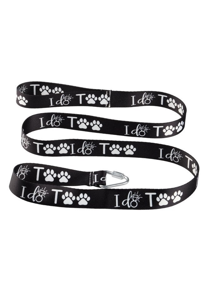BLUPARK Funny Wedding Dog Leash Wedding Attire Engagement Dog Gift Dog Owner Gift(I Do Too!) - Image 1