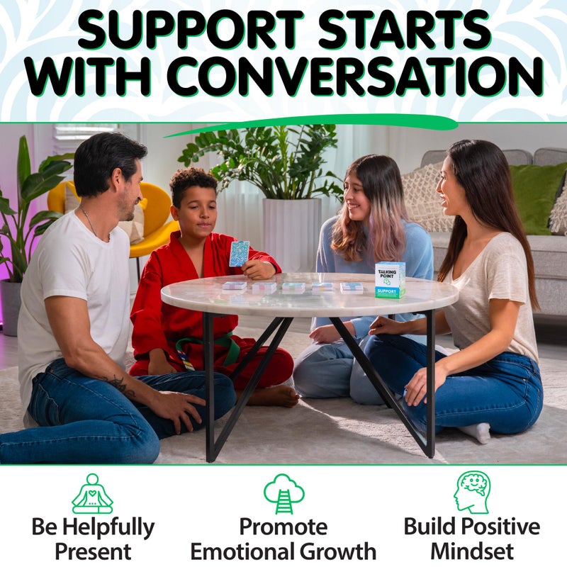 TALKING POINT CARDS 200 Safe, Trauma-Informed Conversation Starter Cards for Stronger Families - Build Support, Trust and Connection While Promoting A Sense of Safety - Parents Adults Children's Therapy Icebreaker Game - Image 2