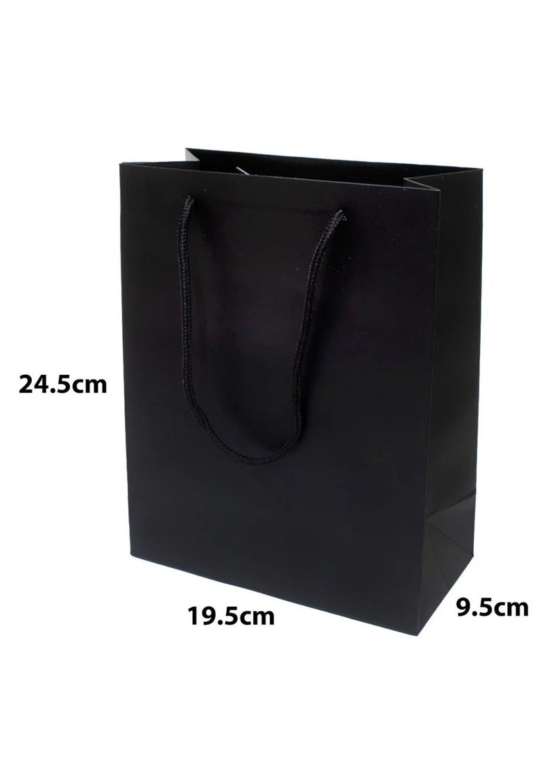 PRIMA 6-Piece Black Gift Bag Set 24.5x19.5x9.5 cm - Image 2