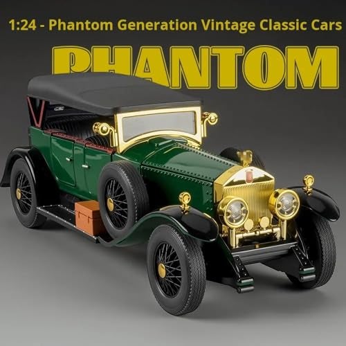 Invite Enterprise Invite 1:24 Diecast Cars Phantom Generation Vintage Car Collectibles,Die Cast Metal Pull Back Cars with Lights and Sounds | Model Car Kits Adults and Boys [Multicolor] - Image 4