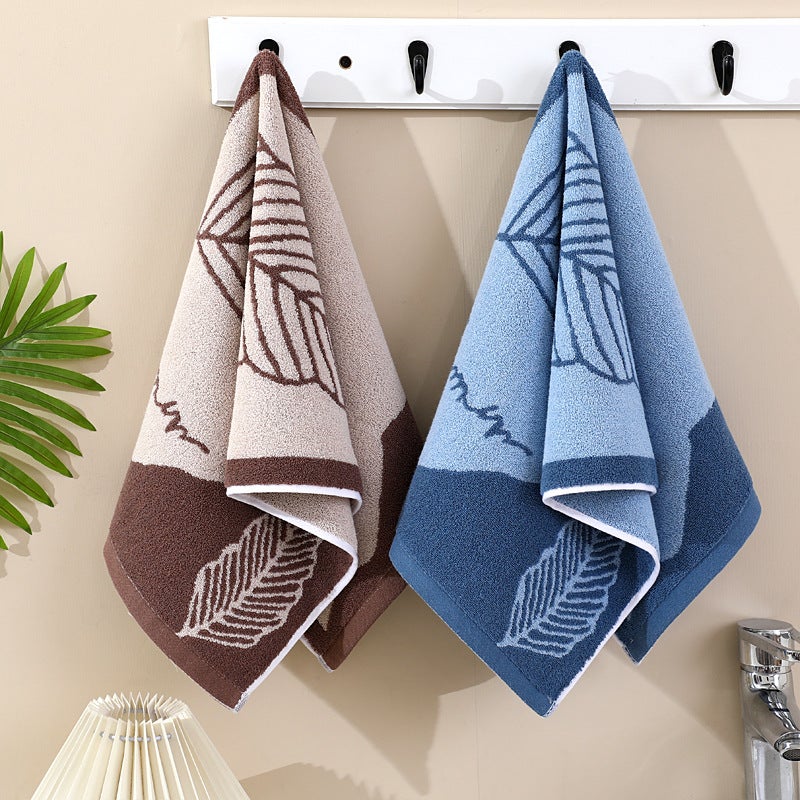 Pure cotton face towel and washcloth, soft and absorbent, suitable for adults and couples. Large surface area. No hair loss. - Image 1