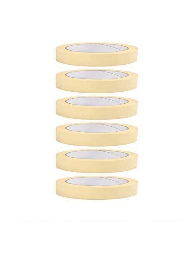 Zohra Masking Tape - 20 Meters In Length 12Mm / 0.5" Width - 2 Rolls Per Pack - Easy Tear Tape, Best For Carpenter, Labelling, Painting And Leaves No Residue After A Peel. - Image 2
