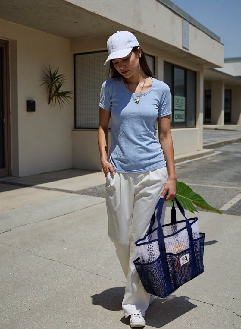 BreezeMesh Tote: Ultralight Sand-Shaking Beach Essential! - Image 4