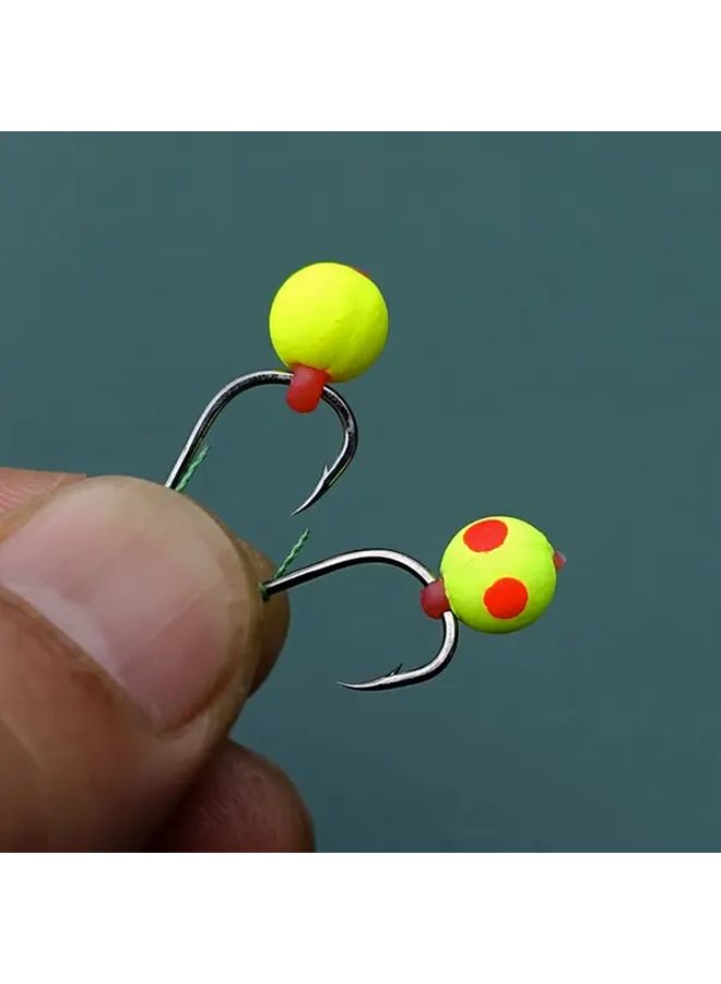15mm Fishing Float Ball Bait With Rubber Band Beads Artificial Jade Rice Flavor Large Buoyancy Anti Bottom Fishing Float - Image 4