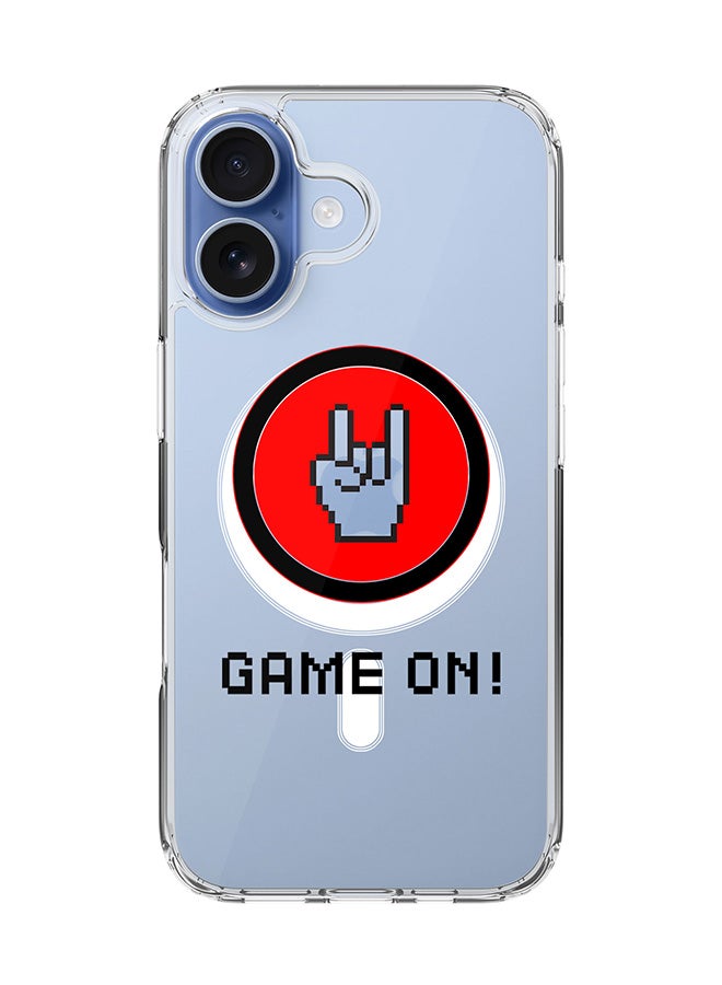 Stylizedd Classic Clear MagSafe Case for iPhone 17 , Hybrid Soft Case Flexible Edges Anti Drop TPU PC Gel Thin Transparent Cover [ Designed for iPhone 17 ] - Game On