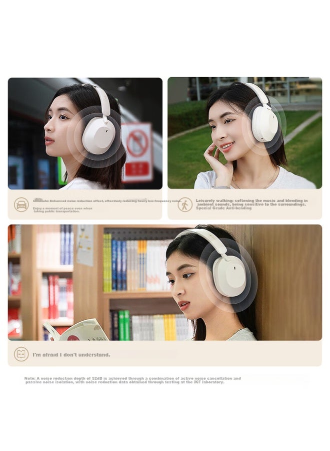 Ikf Solo Jd Exclusive Over-ear Bluetooth Headphones With Gold Certification - 52db Noise Cancellation For Mobile Phones, Computers, And Laptops - Athens Black - Image 3