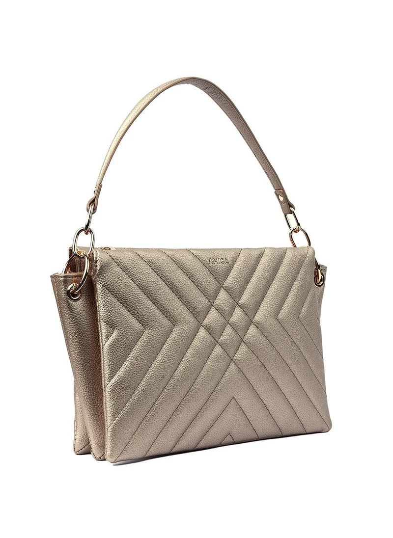 AMICA Alessia Mini Crossbody Bag for Women - Gold
