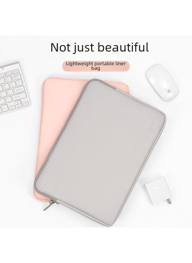 Generic - Leather Laptop Bag Inner Sleeve Compatible For huawei Matebook Lenovo Macbook Computer Bag Fashionable Business Case-Color:Double Layer Sky Blue-Dimensions:16/17 Inch - Image 1
