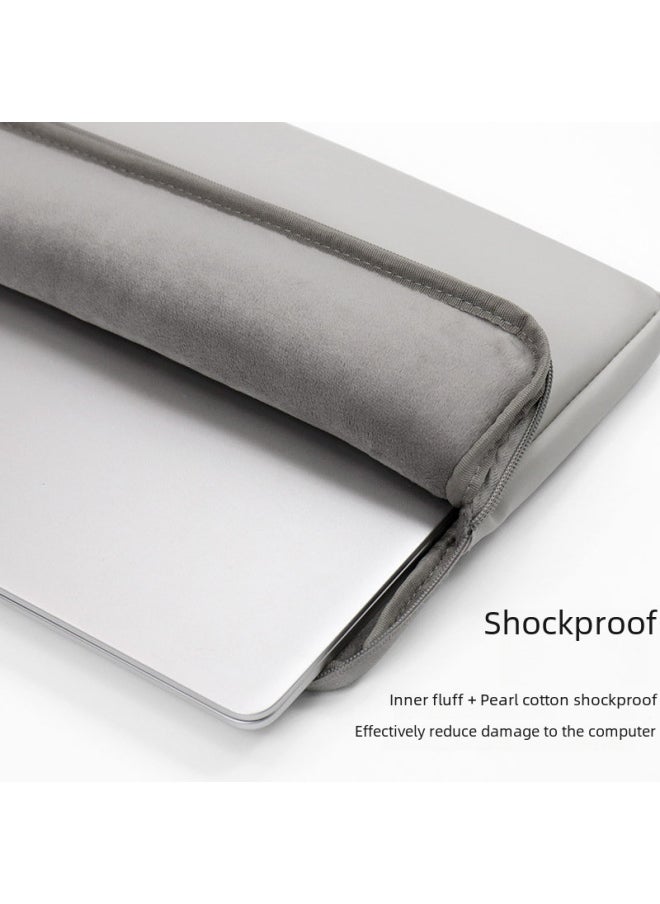 Generic - Leather Laptop Bag Inner Sleeve Compatible For huawei Matebook Lenovo Macbook Computer Bag Fashionable Business Case-Color:Double Layer Sky Blue-Dimensions:16/17 Inch - Image 1