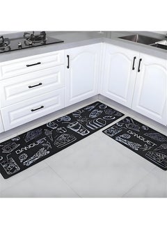 Generic Non-Slip Kitchen Rug Set Of 2, Washable And Dust-Proof, Comfortable And Easy To Care For, Featuring A Removable Sliding Design For Added Convenience In Your Kitchen Space  - Image 1