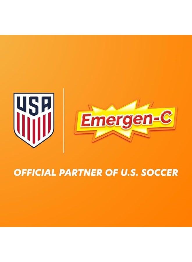 إميرجن-سي Emergen-C (30 Count, Super Orange Flavor, 1 Month Supply) Dietary Supplement Fizzy Drink Mix with 1000mg Vitamin C, 0.32 Ounce Packets, Caffeine Free - Image 2