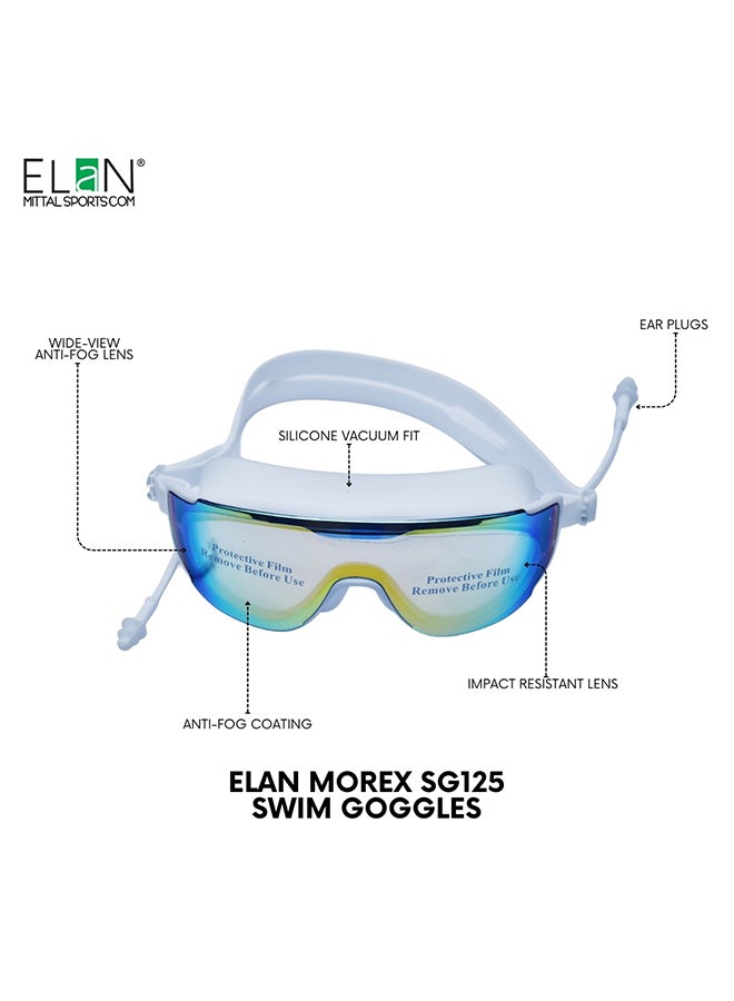 Elan ELAN Morex Ultra-Premium Professional Swim Goggles - Classy White - Suitable for Deep Diving & Open Water - High-Pressure Vacuum Seal - Advanced Anti-Fog High-Definition Lenses - Elite Performance Gear - Premium Goggles for Performance, Durability and Everyday Use - Image 3