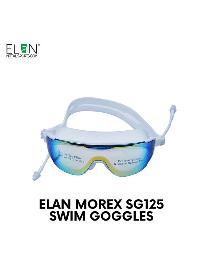 Elan ELAN Morex Ultra-Premium Professional Swim Goggles - Classy White - Suitable for Deep Diving & Open Water - High-Pressure Vacuum Seal - Advanced Anti-Fog High-Definition Lenses - Elite Performance Gear - Premium Goggles for Performance, Durability and Everyday Use - Image 1