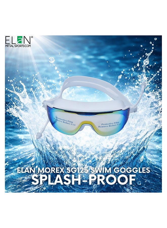 Elan ELAN Morex Ultra-Premium Professional Swim Goggles - Classy White - Suitable for Deep Diving & Open Water - High-Pressure Vacuum Seal - Advanced Anti-Fog High-Definition Lenses - Elite Performance Gear - Premium Goggles for Performance, Durability and Everyday Use - Image 2