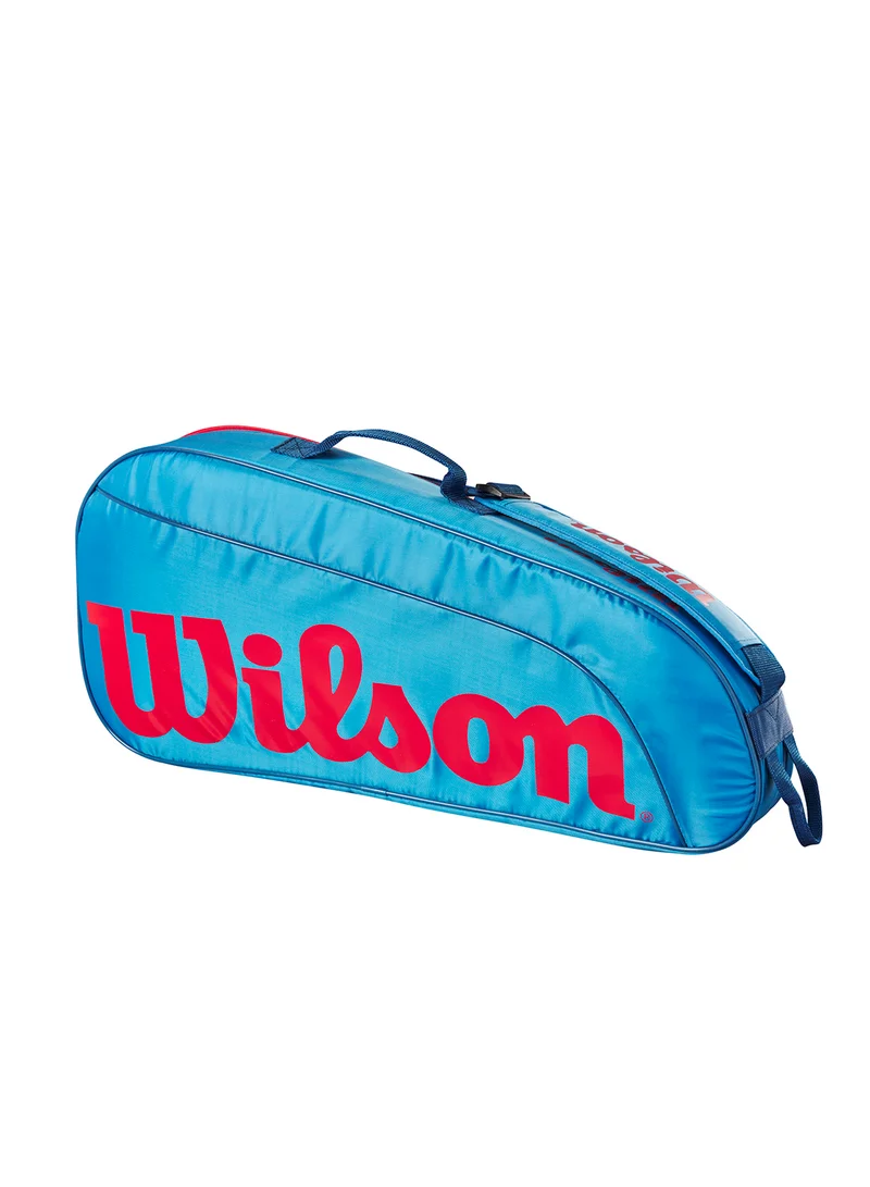 Wilson Junior Blue/Red Tennis Racket Bag, Holds up to 3 Rackets