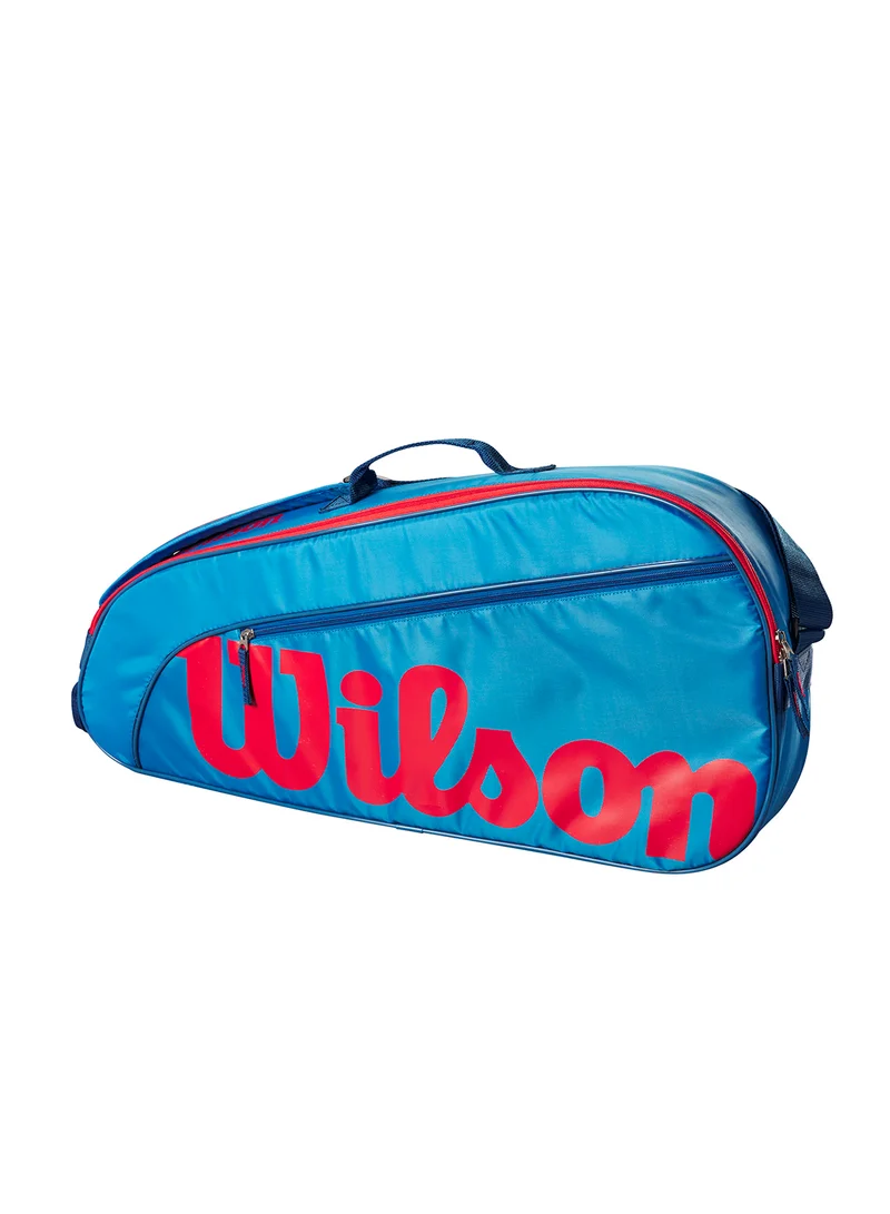 Wilson Junior Blue/Red Tennis Racket Bag, Holds up to 3 Rackets
