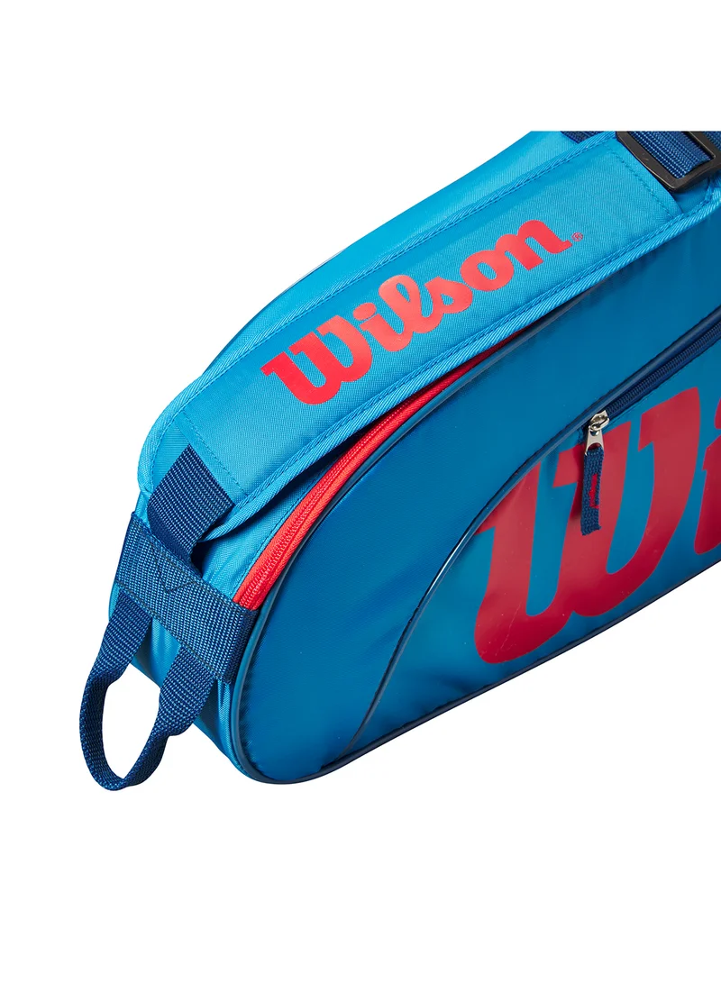 Wilson Junior Blue/Red Tennis Racket Bag, Holds up to 3 Rackets