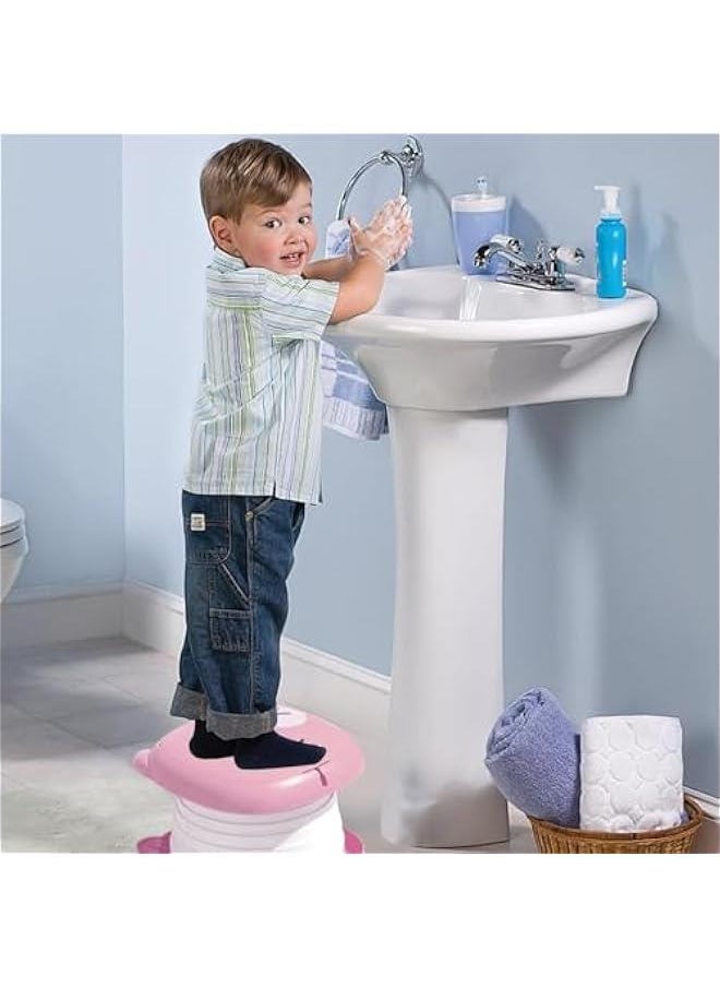 MIXDE Travel Potty Seat for Toddler,Portable Car Potty for Toddler,Foldable Training Toilet Seat Chair for Kids Boys Girls with Storage Bag &Disposable Bags Car Potty for Camping Outdoor Indoor (Pink)  - Image 3
