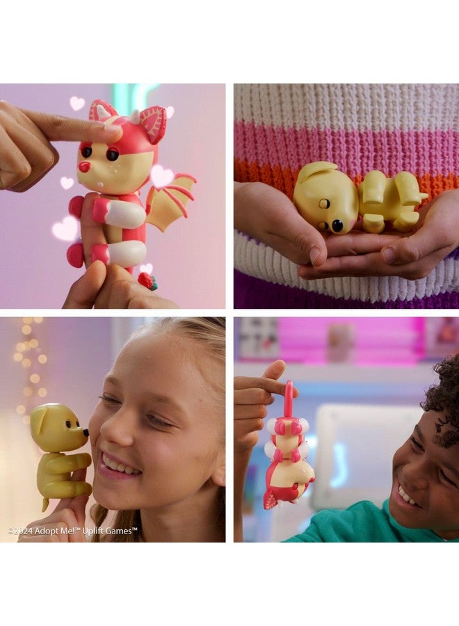 Fingerlings فنجيرلينغز اعتمد علي! x، اعتمد علي! دراجون كعكة الفراولة القصيرة، حيوان أليف تفاعلي أسطوري مع أكثر من 40 صوتًا وتفاعل (الأعمار 5 وما فوق) - Image 3
