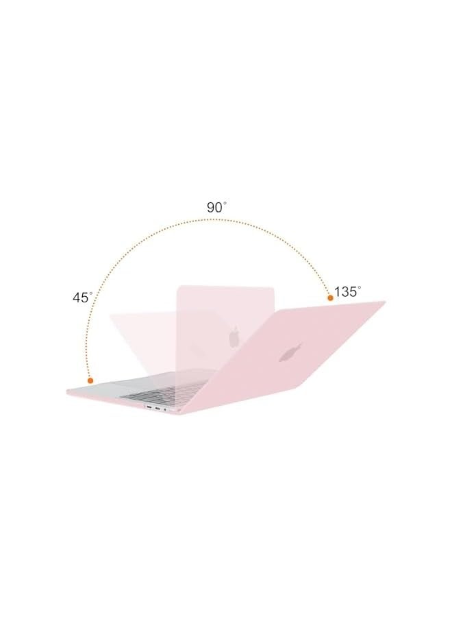 Mosiso Compatible with MacBook Pro 13 inch Case M2 2024 2023, 2022, 2021-2016 A2338 M1 A2251 A2289 A2159 A1989 A1708 A1706 with/Without Touch Bar, Plastic Hard Shell&Screen Protector, Rose Quartz - Image 2