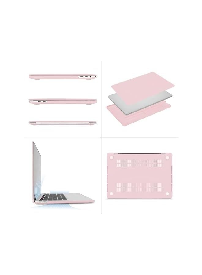 Mosiso Compatible with MacBook Pro 13 inch Case M2 2024 2023, 2022, 2021-2016 A2338 M1 A2251 A2289 A2159 A1989 A1708 A1706 with/Without Touch Bar, Plastic Hard Shell&Screen Protector, Rose Quartz - Image 3
