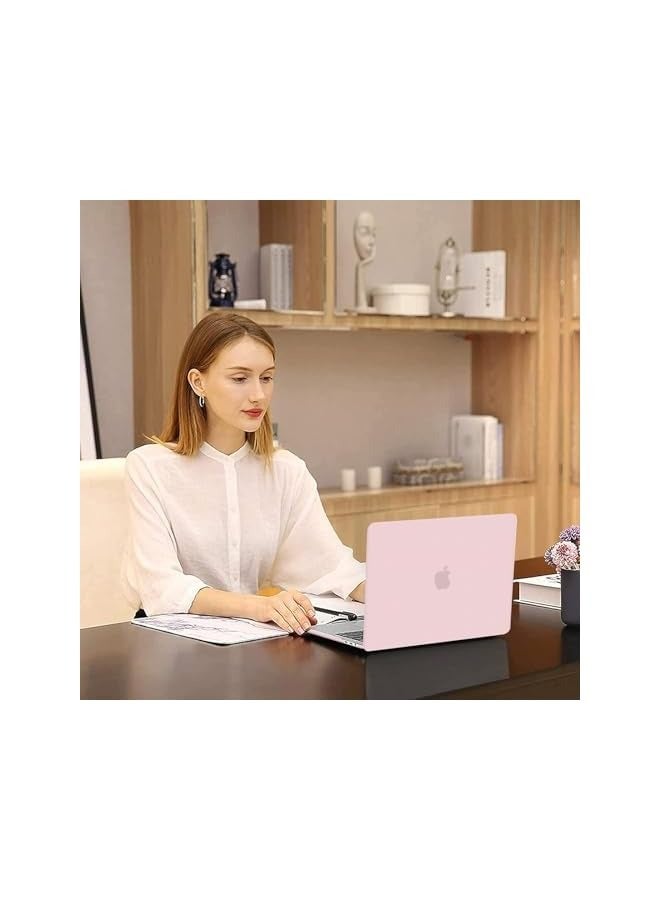 Mosiso Compatible with MacBook Pro 13 inch Case M2 2024 2023, 2022, 2021-2016 A2338 M1 A2251 A2289 A2159 A1989 A1708 A1706 with/Without Touch Bar, Plastic Hard Shell&Screen Protector, Rose Quartz - Image 4