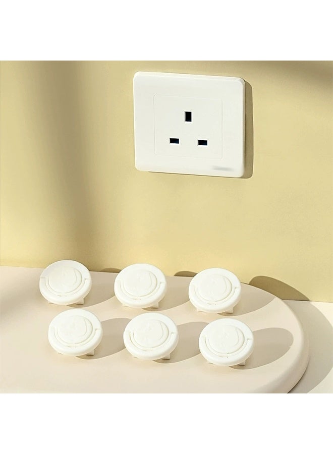 Each Pack of 10 Baby Protective Plug Covers, Cute Bear White Socket Covers, Safety Covers, Electrical Protectors for Kids and Babies at Home - Image 2