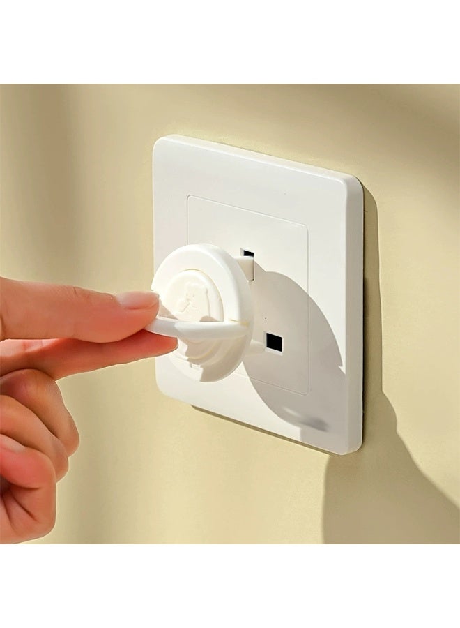 Each Pack of 10 Baby Protective Plug Covers, Cute Bear White Socket Covers, Safety Covers, Electrical Protectors for Kids and Babies at Home - Image 4