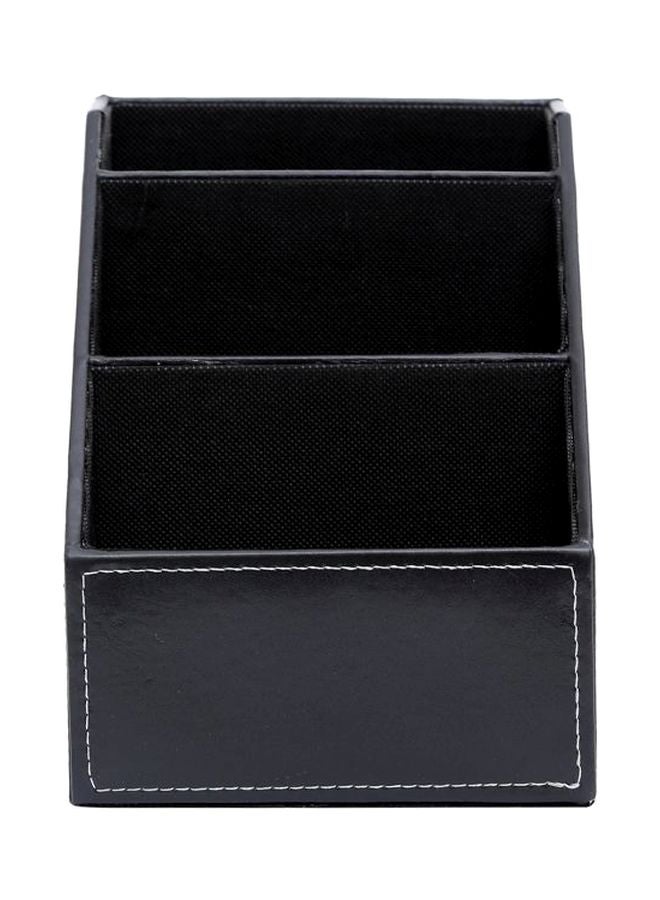 Loquat Fabric Remote Controller Storage Box - Black - Image 2