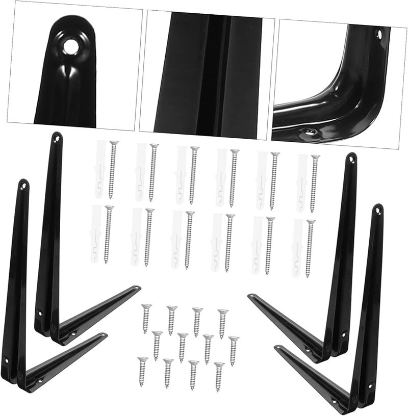 Tehaux 30X25CM Wall Mounted Shelf Brackets Durable Corner Brace Supports Easy Install - Image 3