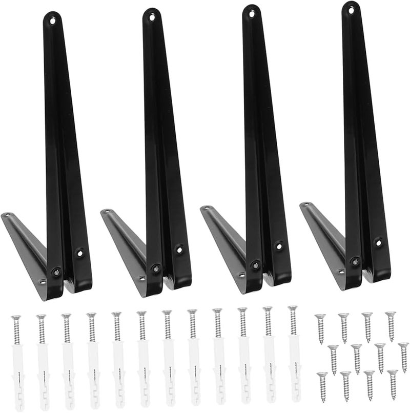 Tehaux 30X25CM Wall Mounted Shelf Brackets Durable Corner Brace Supports Easy Install - Image 1