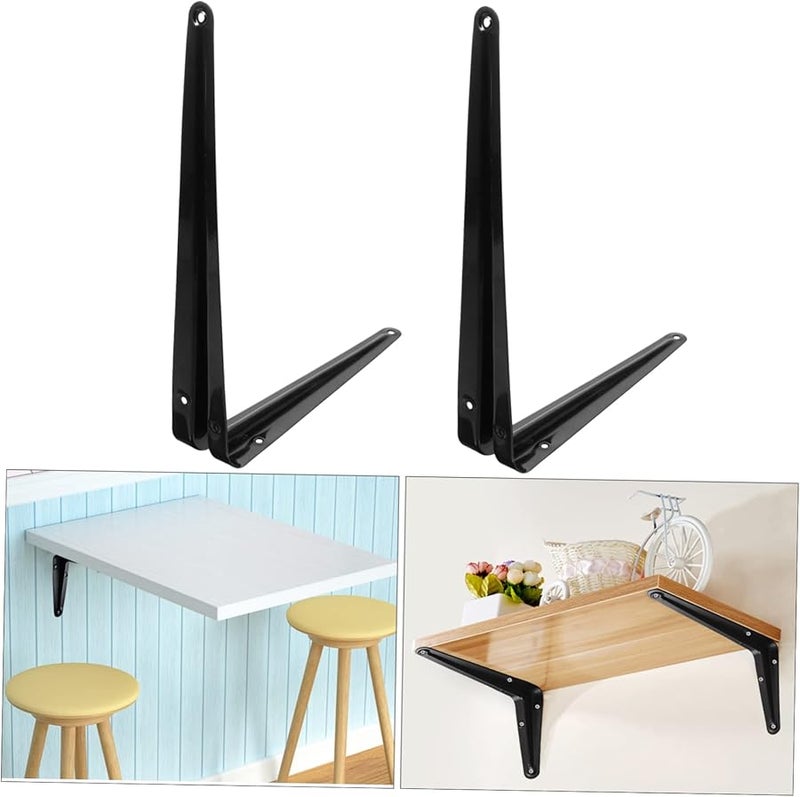 Tehaux 30X25CM Wall Mounted Shelf Brackets Durable Corner Brace Supports Easy Install - Image 4
