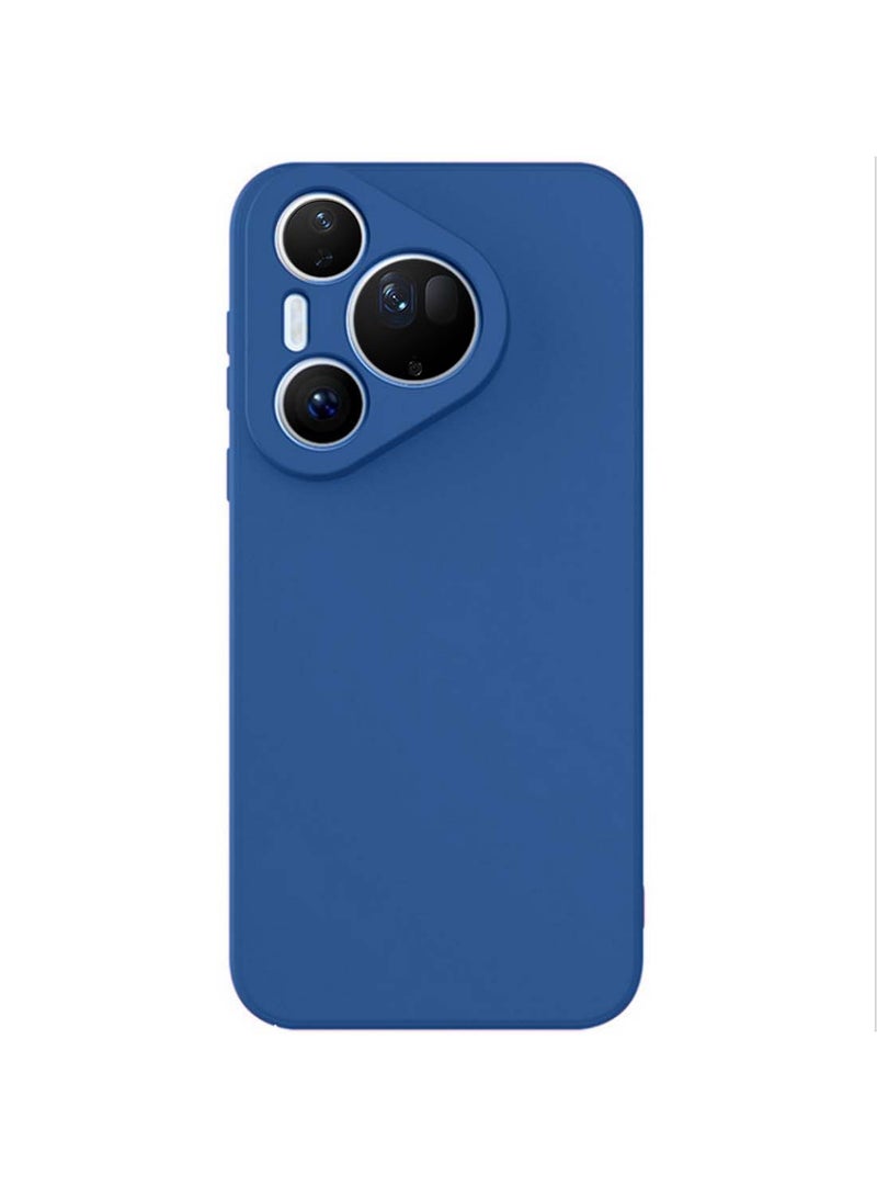 Wtech Huawei Pura 80 Ultra 5G 2025 Soft Liquid Silicone Case Cover (MCRPSN) - Navy Blue - Image 2
