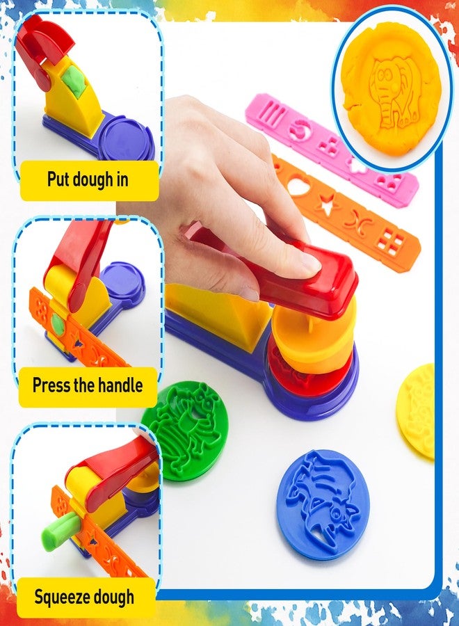 iShyan Dough Tools Play for Kids,70Pcs Basic Dough Play Toys Includes Roller, Rolling Pins,Letter Number Shape Cutters,Storage Bag - Image 3