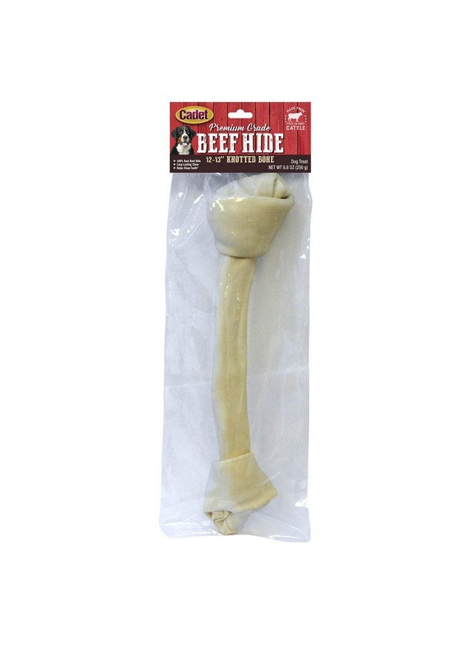 Cadet Cadet Beef Hide Knotted Dog Chews Bag 12-13"  - Image 1