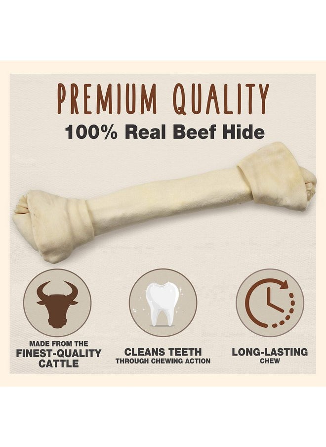 Cadet Cadet Beef Hide Knotted Dog Chews Bag 12-13"  - Image 2