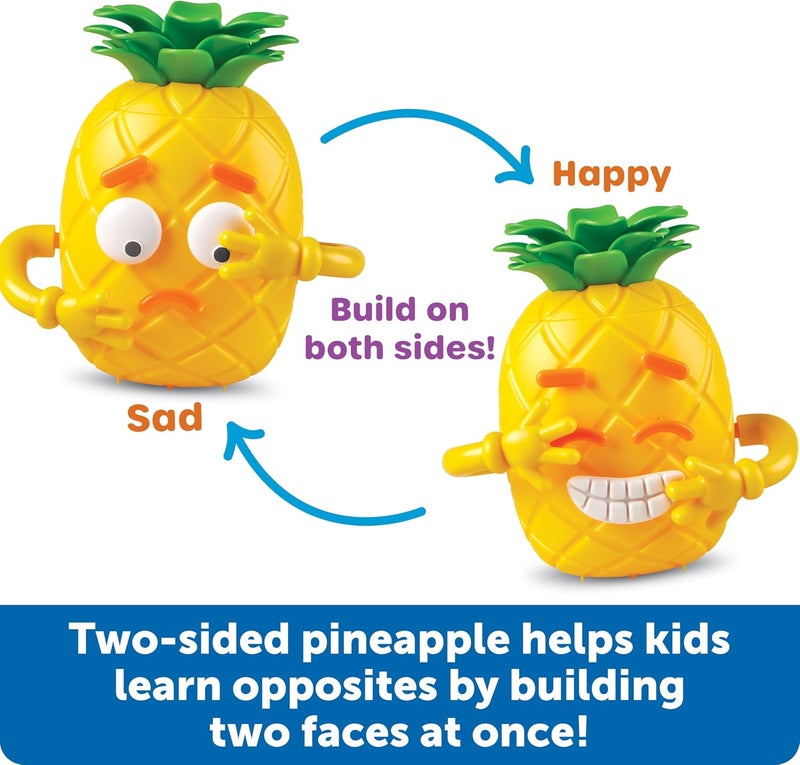 Learning Resources Big Feelings Pineapple Social Emotional Toy with 26 Face Pieces - Image 5