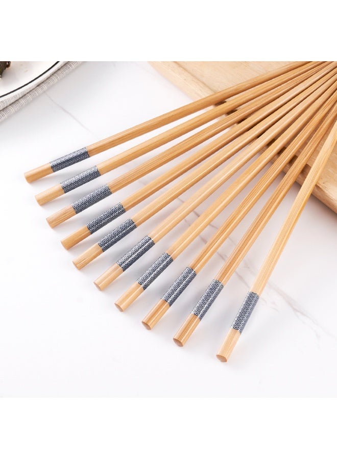 سونسر مجموعة من 20 زوجًا من عيدان الطعام المصنوعة من الخيزران - قابلة لإعادة الاستخدام، صديقة للبيئة ومانعة للانزلاق، آمنة للغسل في غسالة الأطباق، عيدان طعام على الطراز الصيني للاستخدام اليومي في المطاعم - Image 4