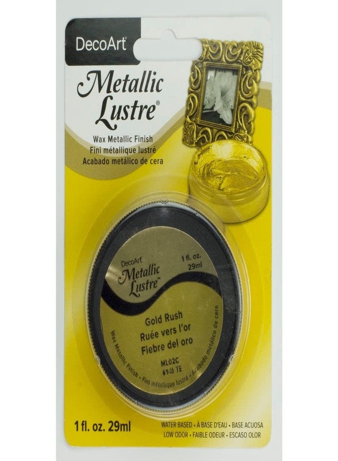DecoArt ML02C-28 Metallic Lustre Wax, 1-Ounce, Gold Rush - Image 1