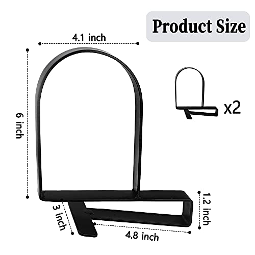 YANGSHUO Book Ends for Shelves: Black Metal Book Ends, Heavy Duty Bookend Supports for Shelves, Non-Skid Book Organizer for Home Office School Supplies - Image 3