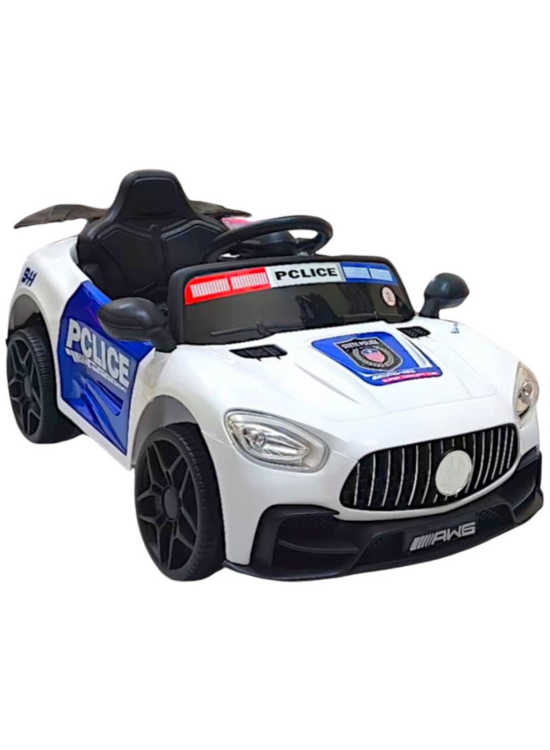 Toy Box Ride On Eelctric Police Car for Kids Age 2 to 6 years - Image 1