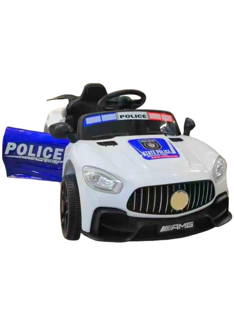 Toy Box Ride On Eelctric Police Car for Kids Age 2 to 6 years - Image 4