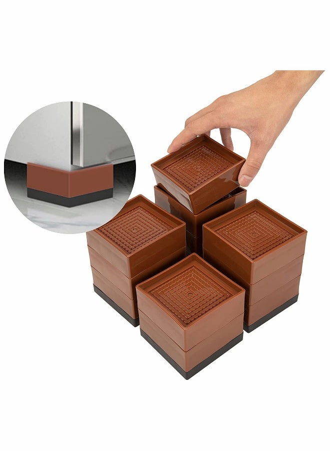 رفعات سرير قابلة للتعديل لطاولة أو أريكة أو إطار سرير - ارتفاع 4.5 بوصة - رافعات قوية (طقم من 4) - Image 1