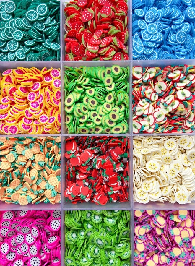 EHOPE 17500Pcs Polymer Fruit Slices for Nail Art - 3D Clay Slices for DIY Crafts, Cellphone Decorations (28 Styles) - Image 3