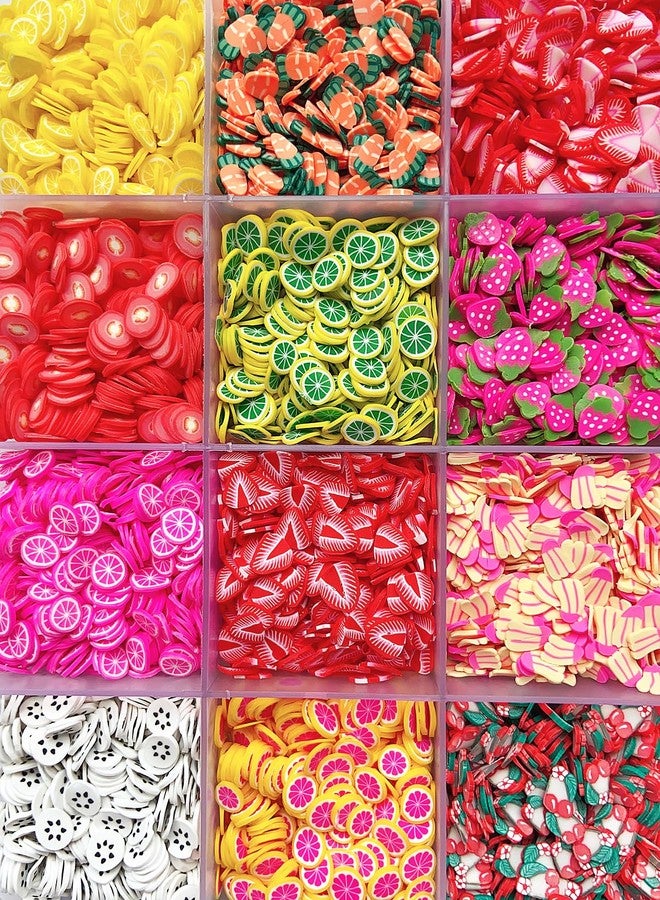 EHOPE 17500Pcs Polymer Fruit Slices for Nail Art - 3D Clay Slices for DIY Crafts, Cellphone Decorations (28 Styles) - Image 4