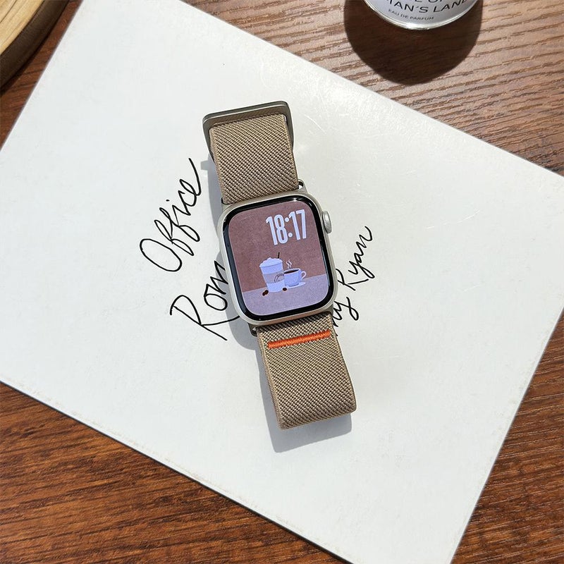 إيروريكس لساعة Apple Watch 46 مم / 49 مم / 45 مم / 44 مم حزام ساعة Watchman الميكانيكي المصنوع من النايلون (أزرق ضبابي) - Image 5