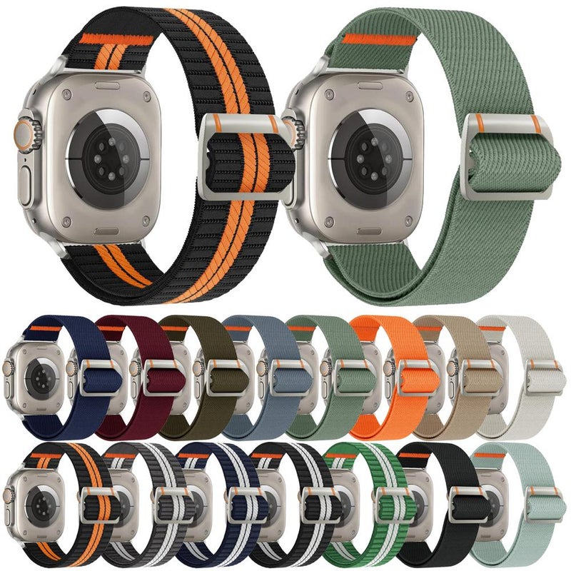 إيروريكس لساعة Apple Watch 46 مم / 49 مم / 45 مم / 44 مم حزام ساعة Watchman الميكانيكي المصنوع من النايلون (أزرق ضبابي) - Image 2