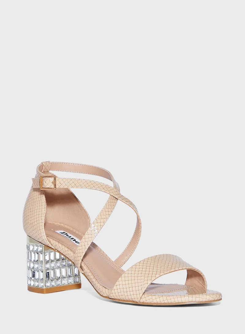 Dune LONDON Might Jeweled High Heel Sandals