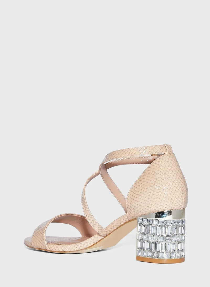 Dune LONDON Might Jeweled High Heel Sandals