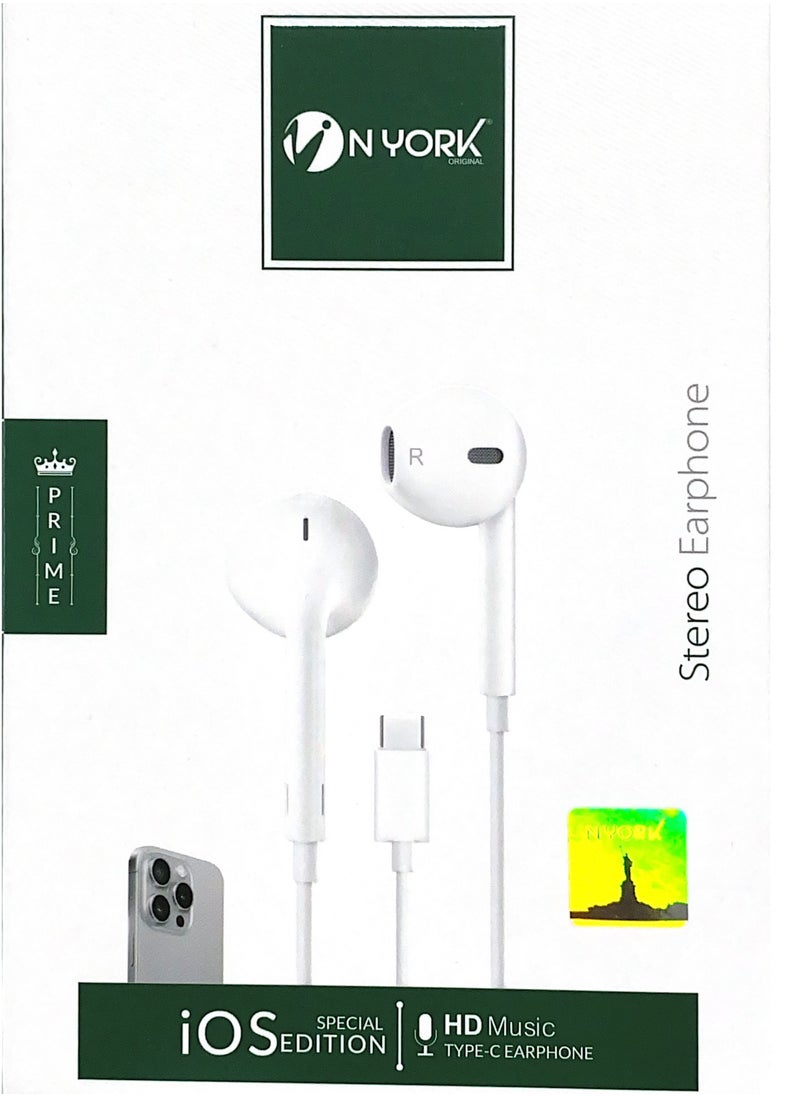 NYORK USB Type-C Wired Earbuds Compatible for iPhone 15/16 Pro Max, iPad,S23, S22, S21, S20, Note 10/20, A53, A54 & Android Devices – Gaming-Optimized with Premium  - Image 3